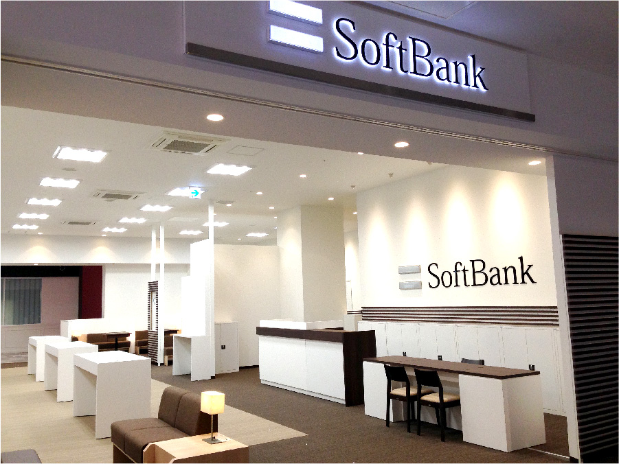 某Softbank様 店舗内装工事（大阪） 写真