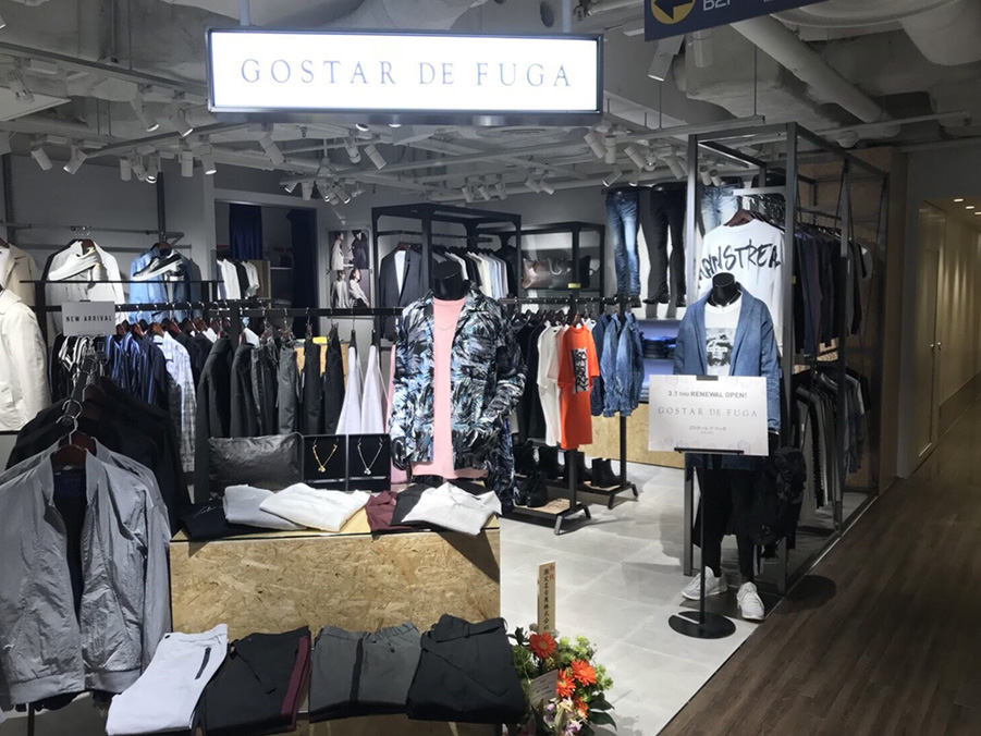 GOSTAR DE FUGA池袋PARCO様 店舗内装工事（池袋）